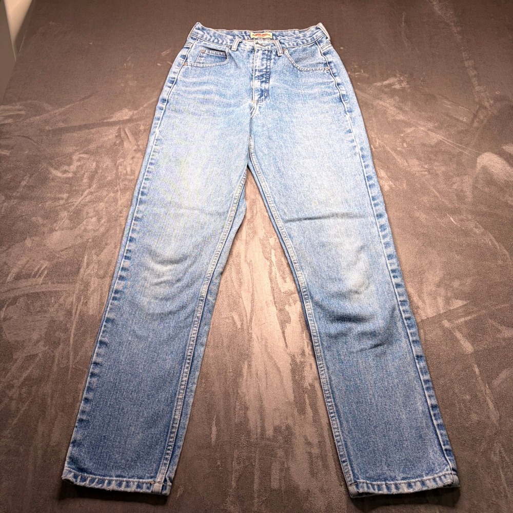 Vintage 90s Guess Mom Jeans Womens 27 Blue High Rise Cotton Y2K Retro Streetwear
